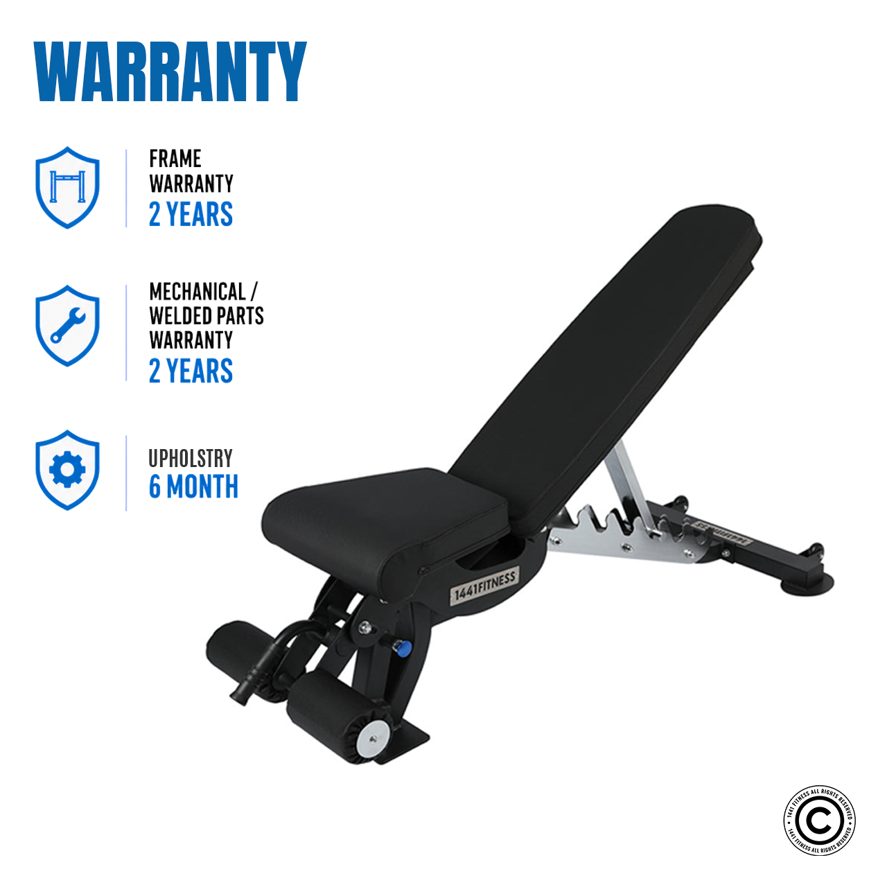 1441 Fitness Adjustable Bench FID - A8007