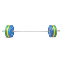 1441 Fitness Color Bumper Plate Set - 120 Kg