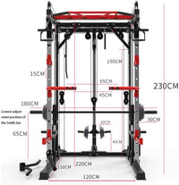 1441 Fitness Heavy Duty Smith Machine with Cable Crossover & Squat Rack - J009