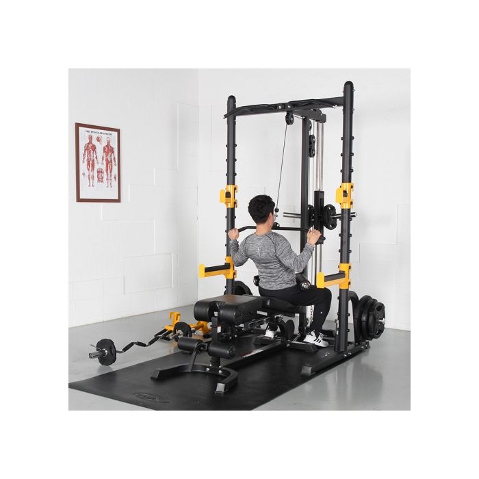 1441 Fitness Heavy Duty Multi Squat Rack with Lat Attachement - MDL66