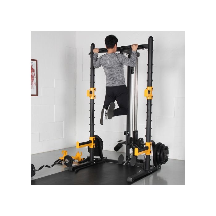 1441 Fitness Heavy Duty Multi Squat Rack with Lat Attachement - MDL66