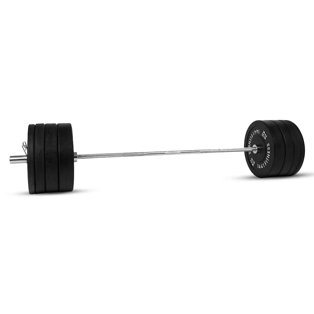 7ft Olympic Bar with Rubber Plates