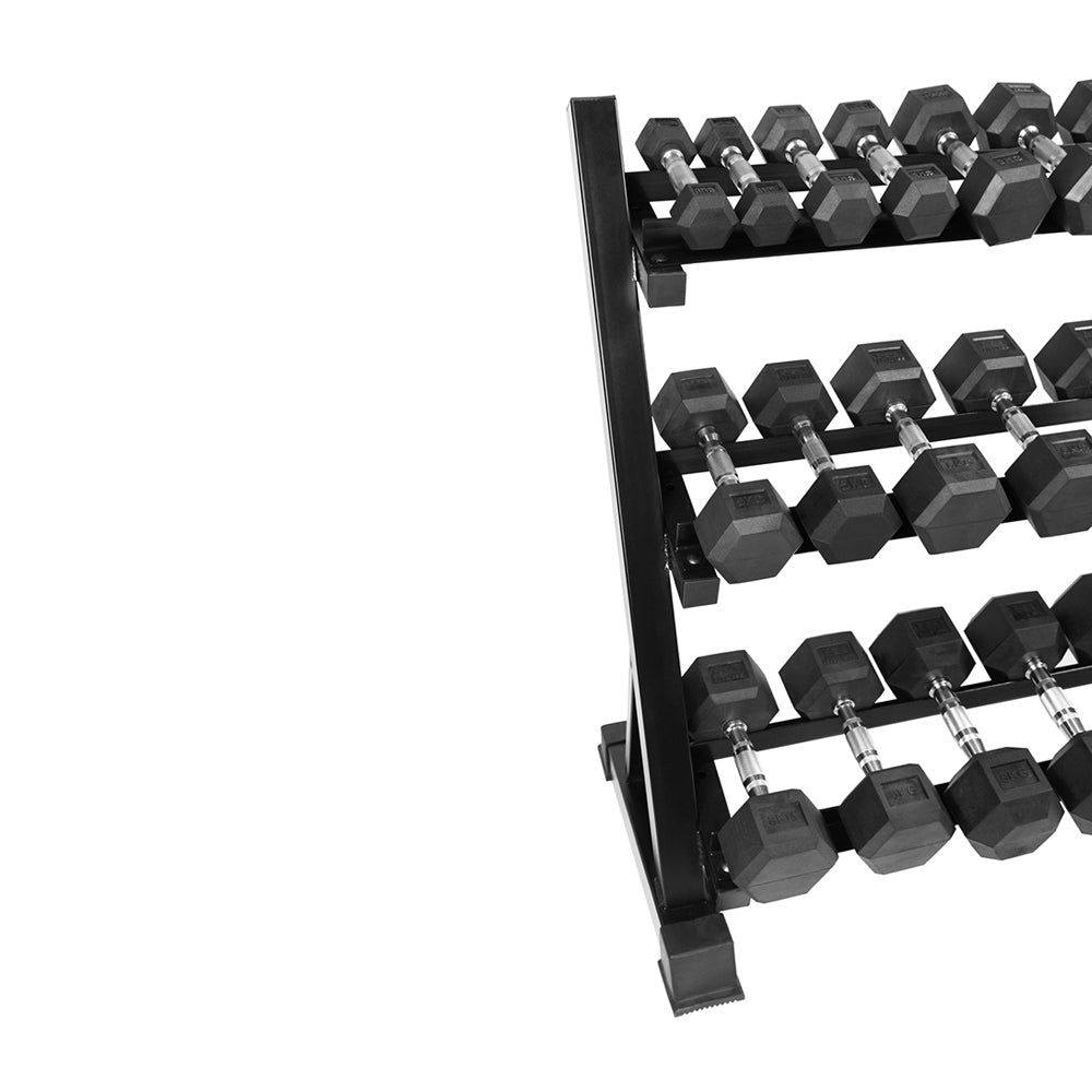 1441 Fitness Hex Dumbbells Set with Rack - 1 Kg to 10 Kg
