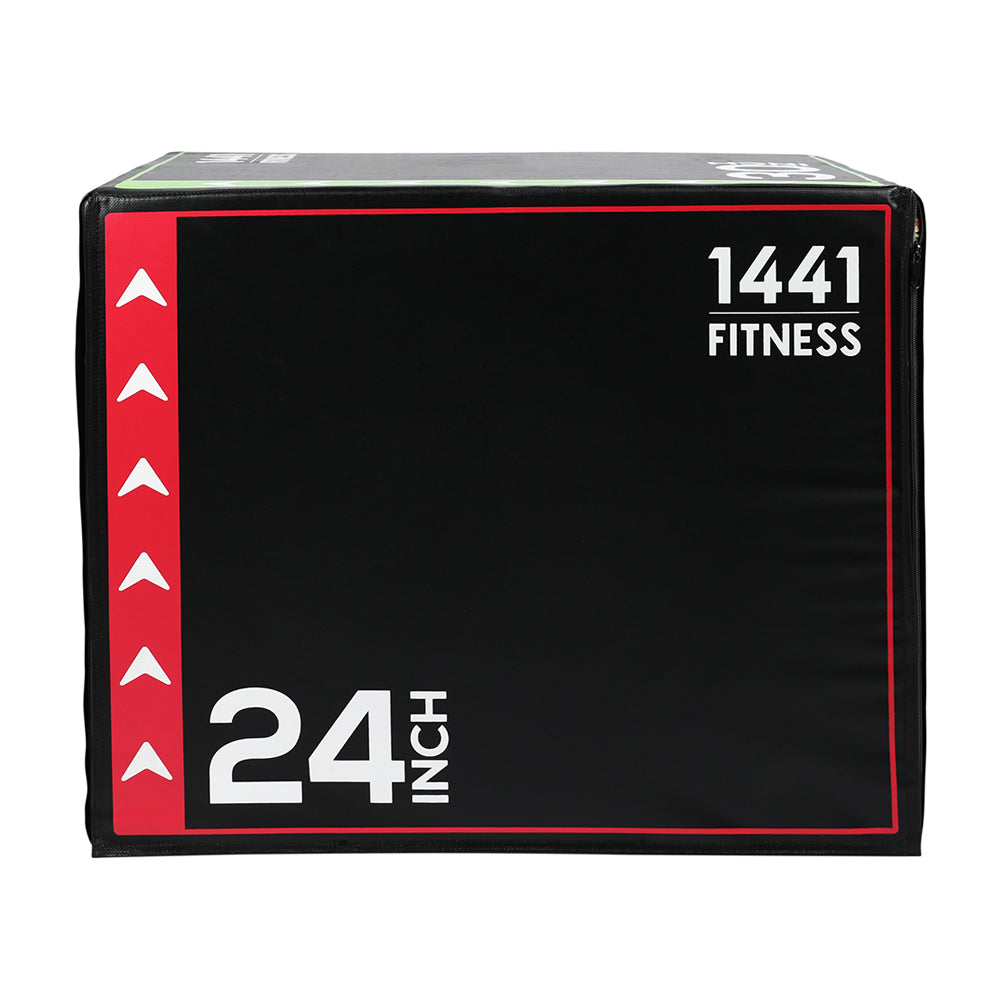 1441 Fitness - بريميوم - صندوق بليومتري رغوي 3 في 1 (صندوق تمرينات قفز)