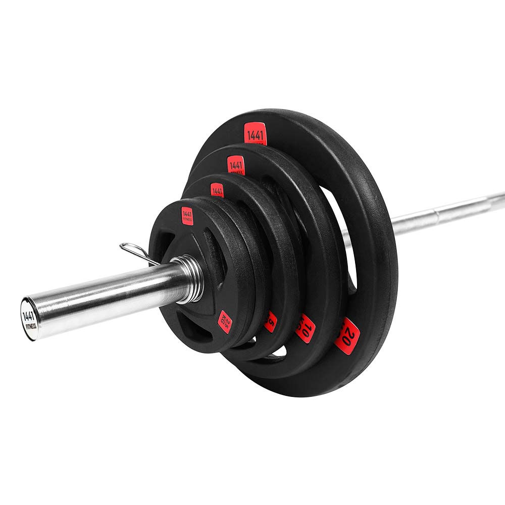 Buy Olympic Bar with Plates - 1441 Fitness Saudi Arabia