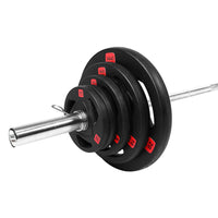 Buy Olympic Bar with Plates - 1441 Fitness Saudi Arabia