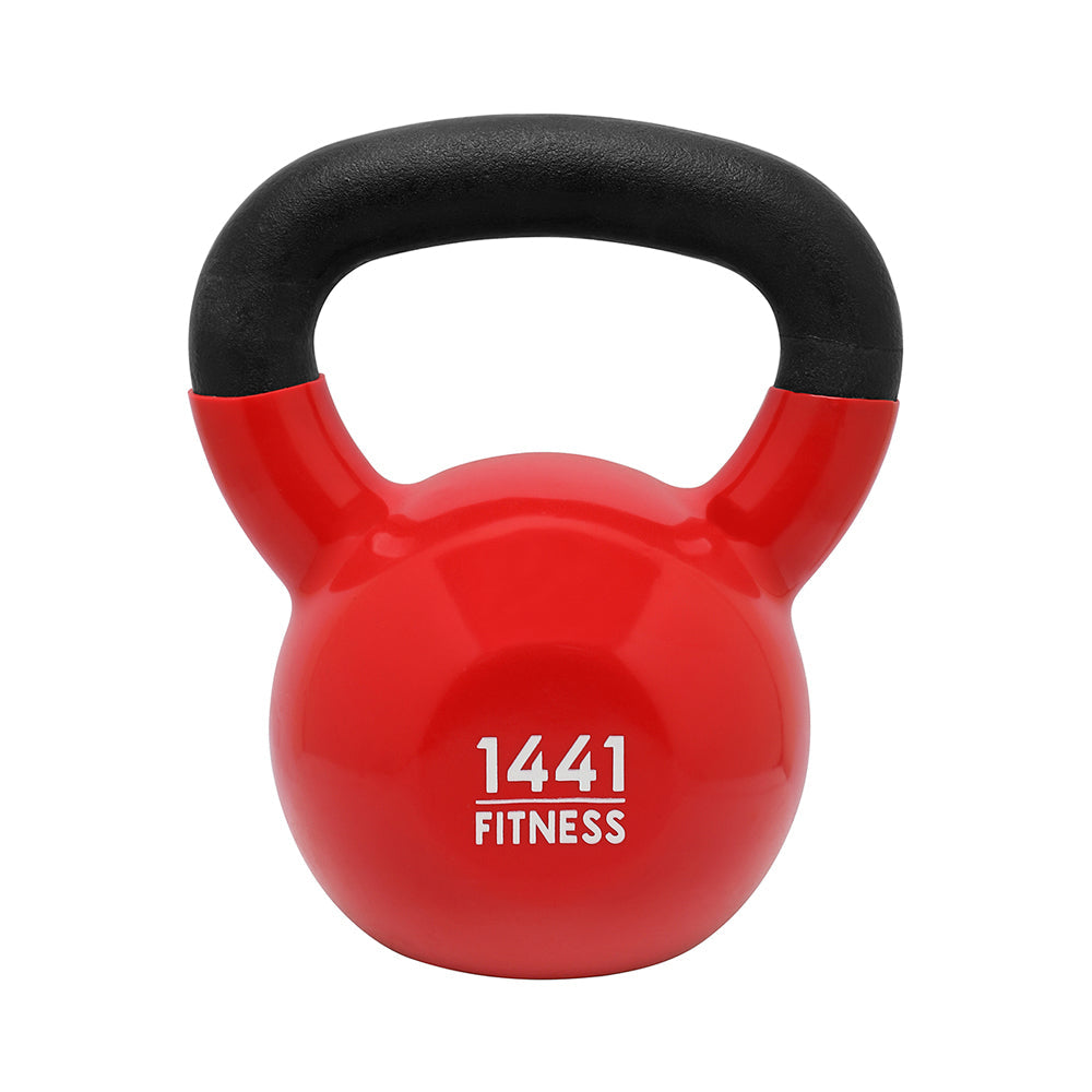 1441 Fitness - كيتل بيل مطلي بالفينيل من وزن 4 كجم إلى 24 كجم