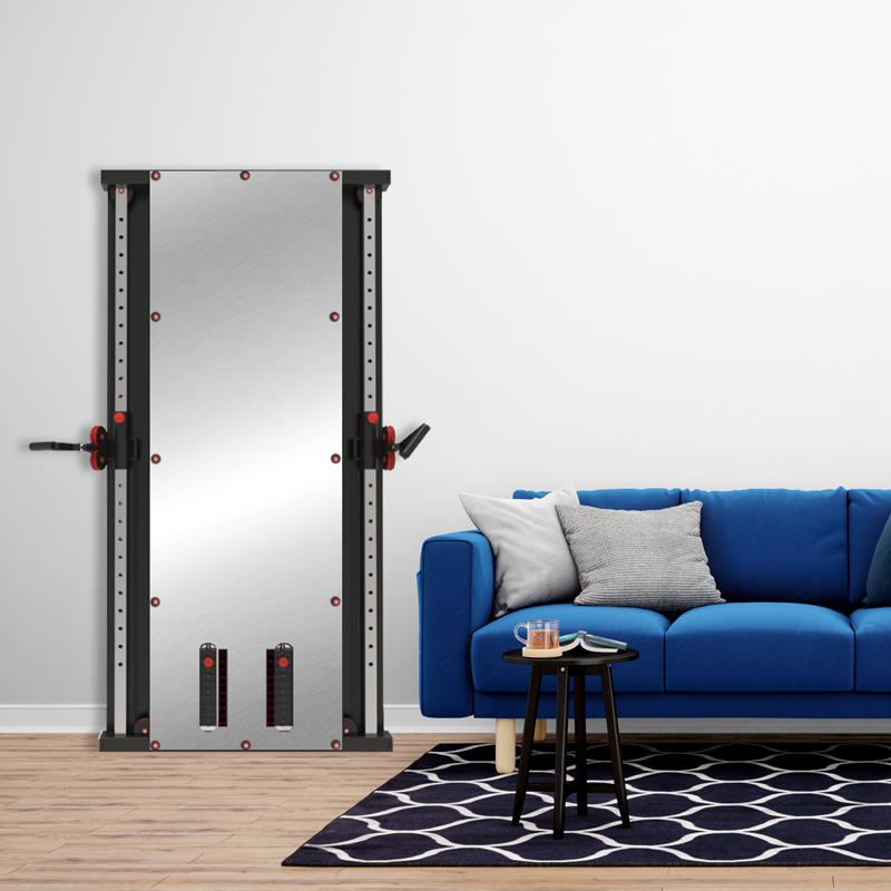 1441 Fitness Wall Mounted Functional Trainer With FID Bench
